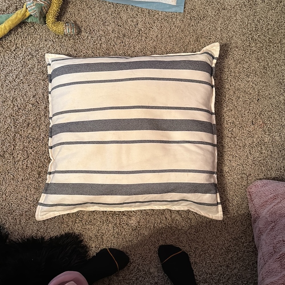 Big striped pillow
